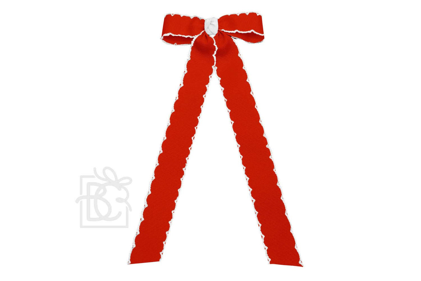 Moonstitch Two Tone Flat Bow Streamer (Red & White)