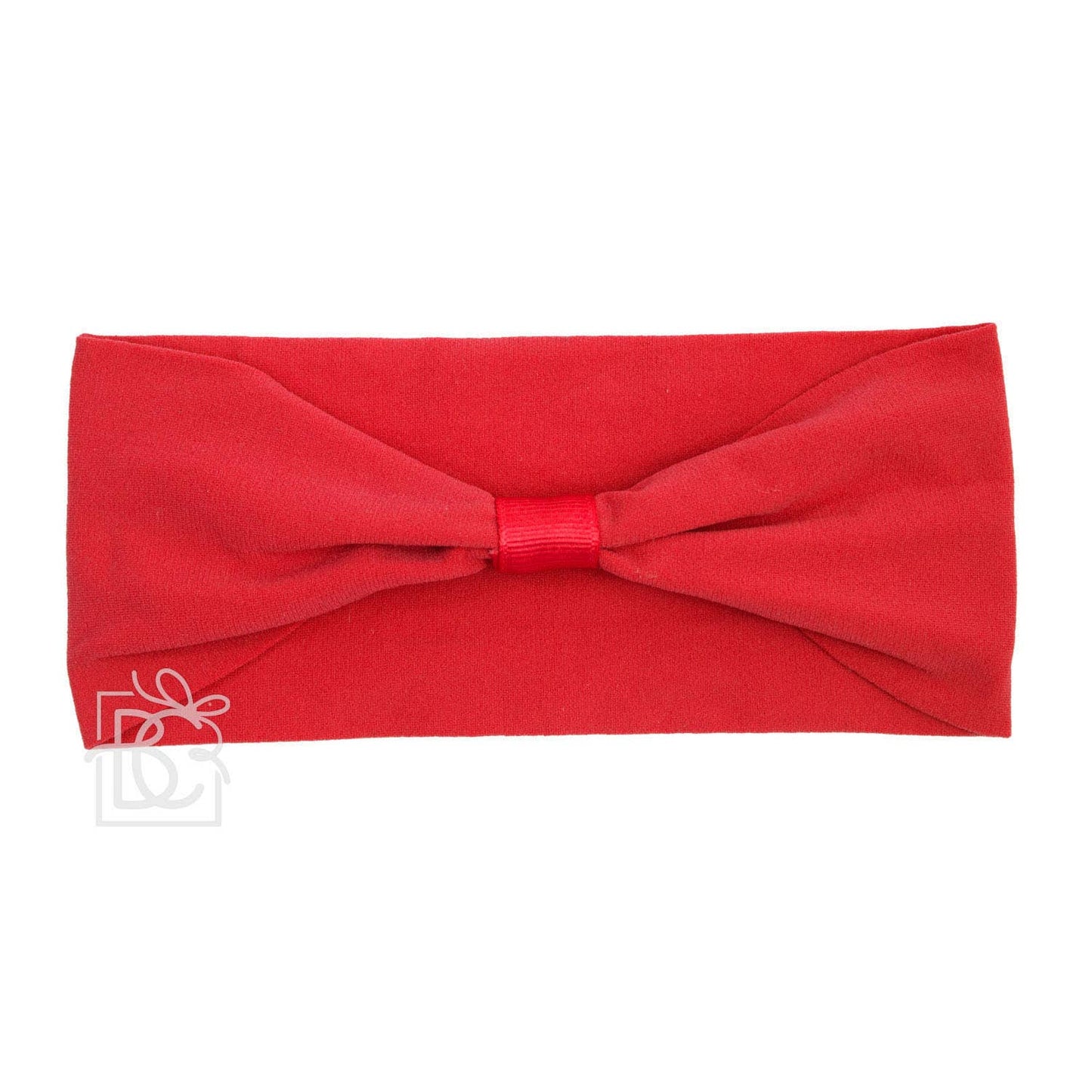 The WIDE PANTYHOSE ADD-A-BOW HEADBAND by Beyond Creations, LLC features a central bow knot design and is shown against a white background.