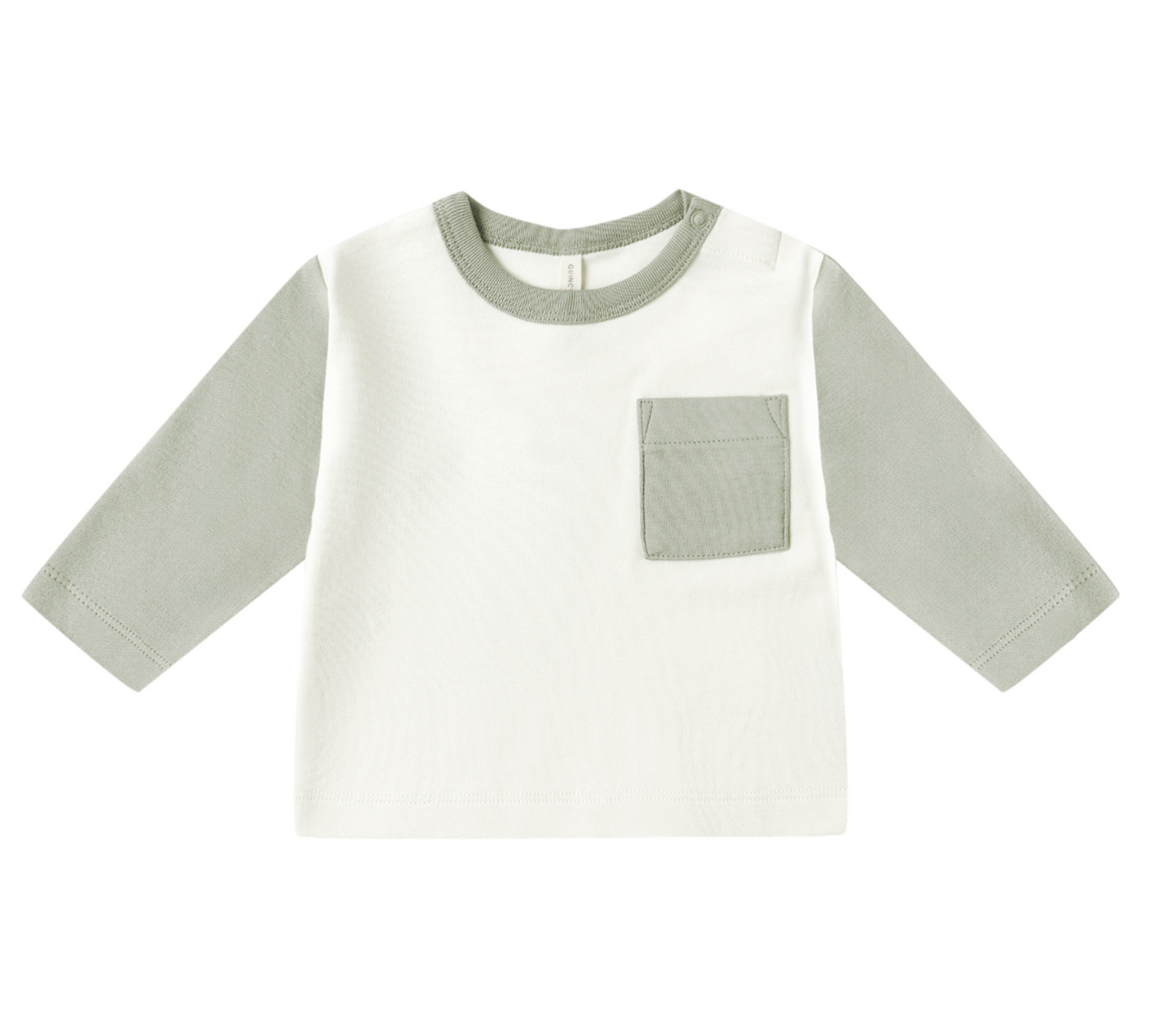 Long Sleeve Raglan Tee- Fern