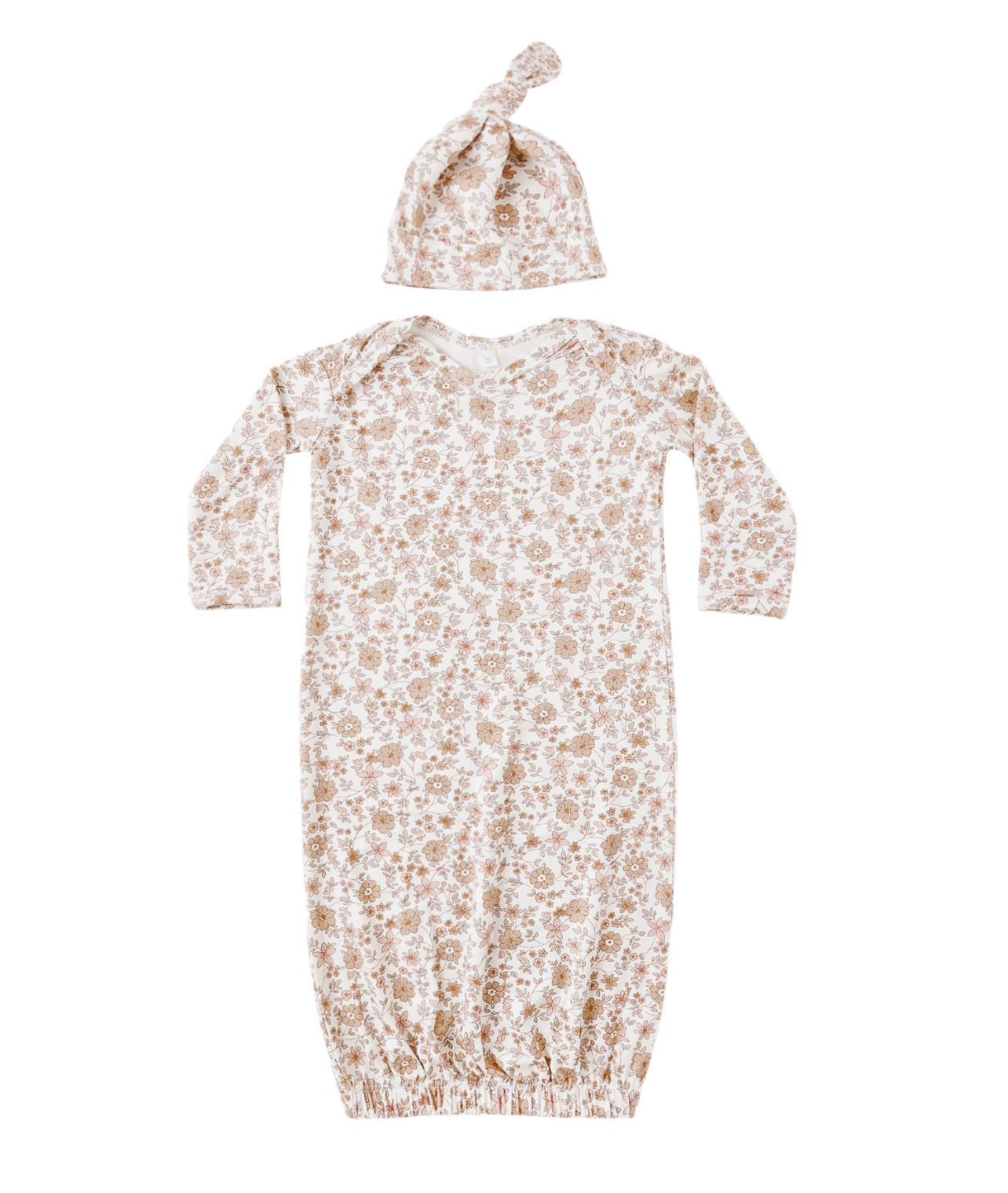 Bloom Baby Gown + Hat Set