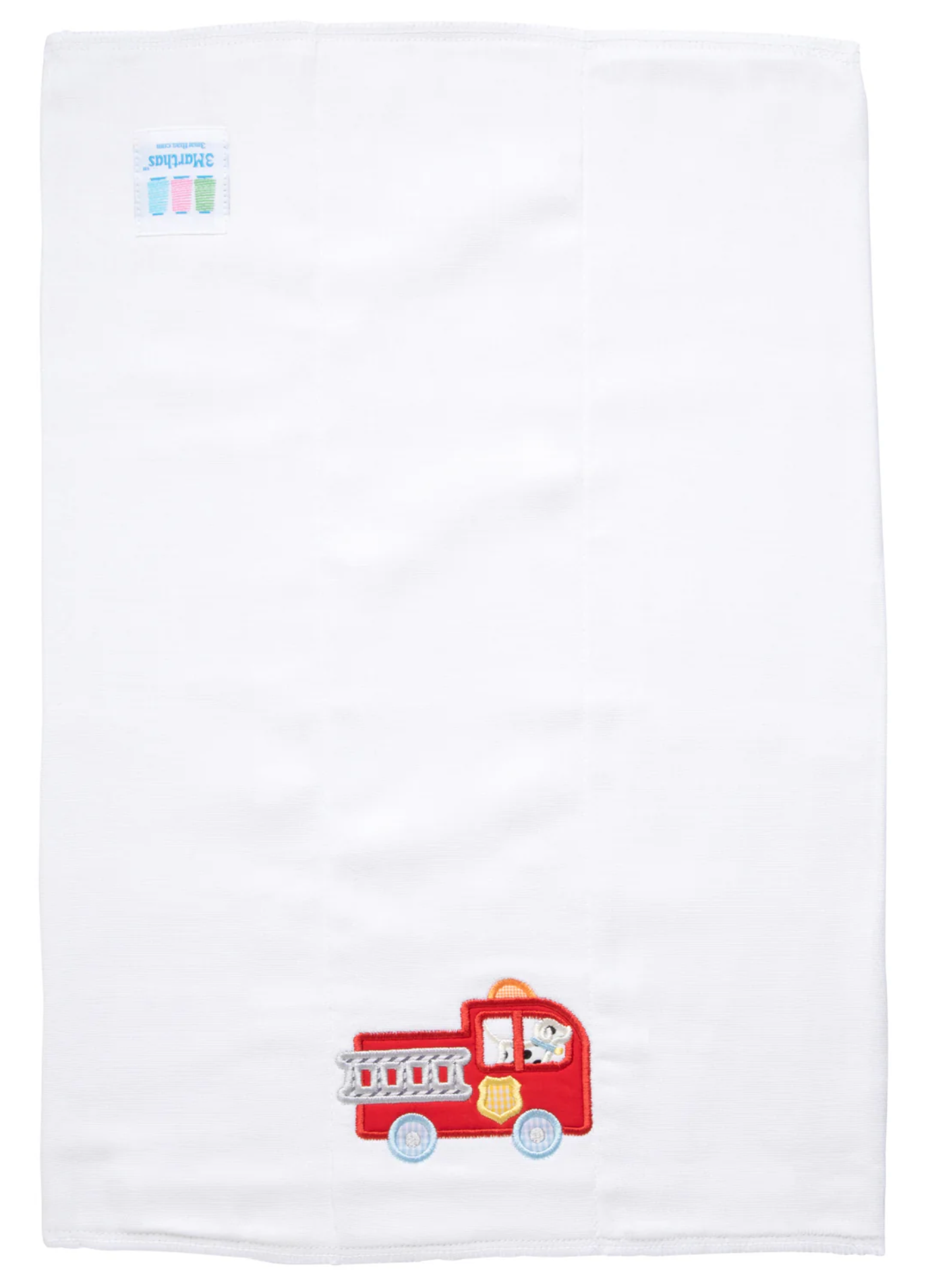 Fire Truck Applique Burp