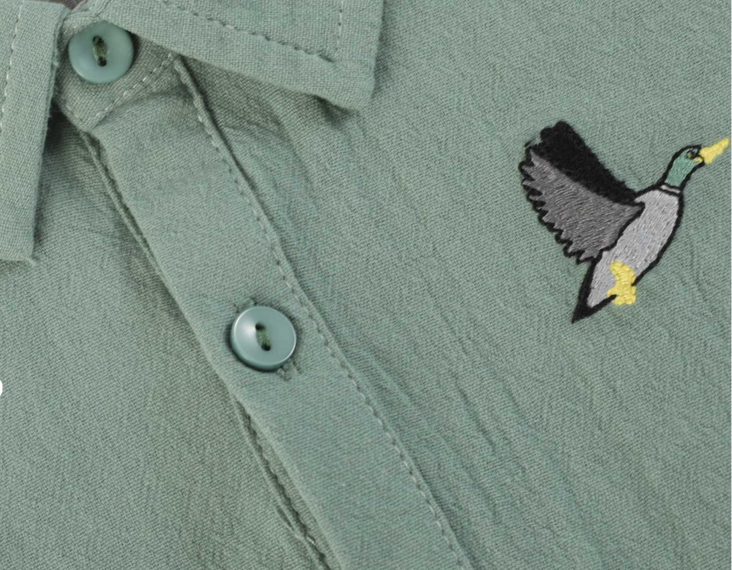 Sage Mallard Boys Dress Shirt