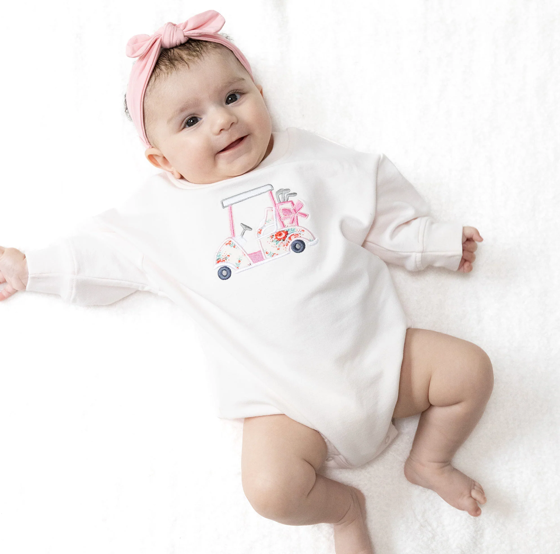 Pink Golf Sweatshirt Bubble
