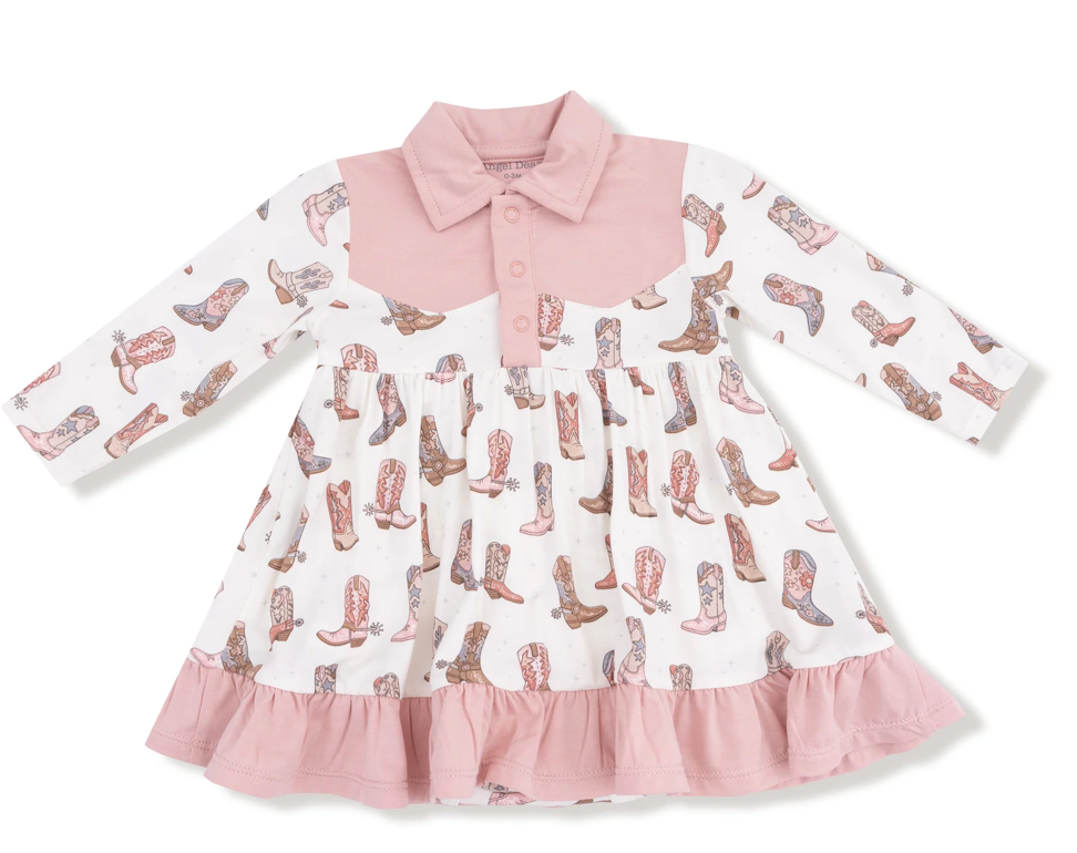 Long Sleeve Cowgirl Bodysuit Dress