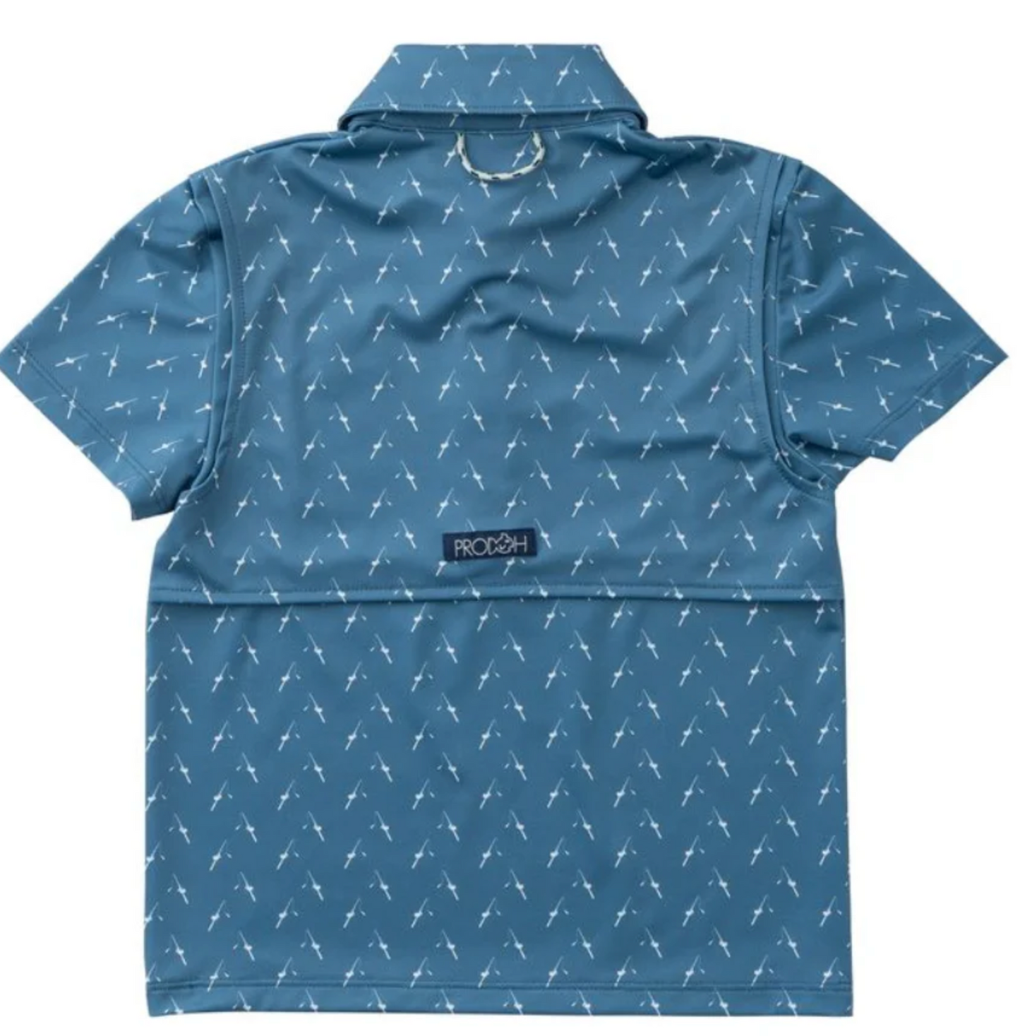 Fishing Rod Print Pro Performance Polo
