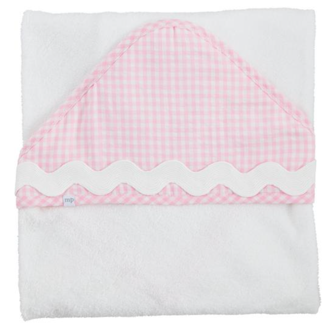 Pink Gingham Hooded Towel