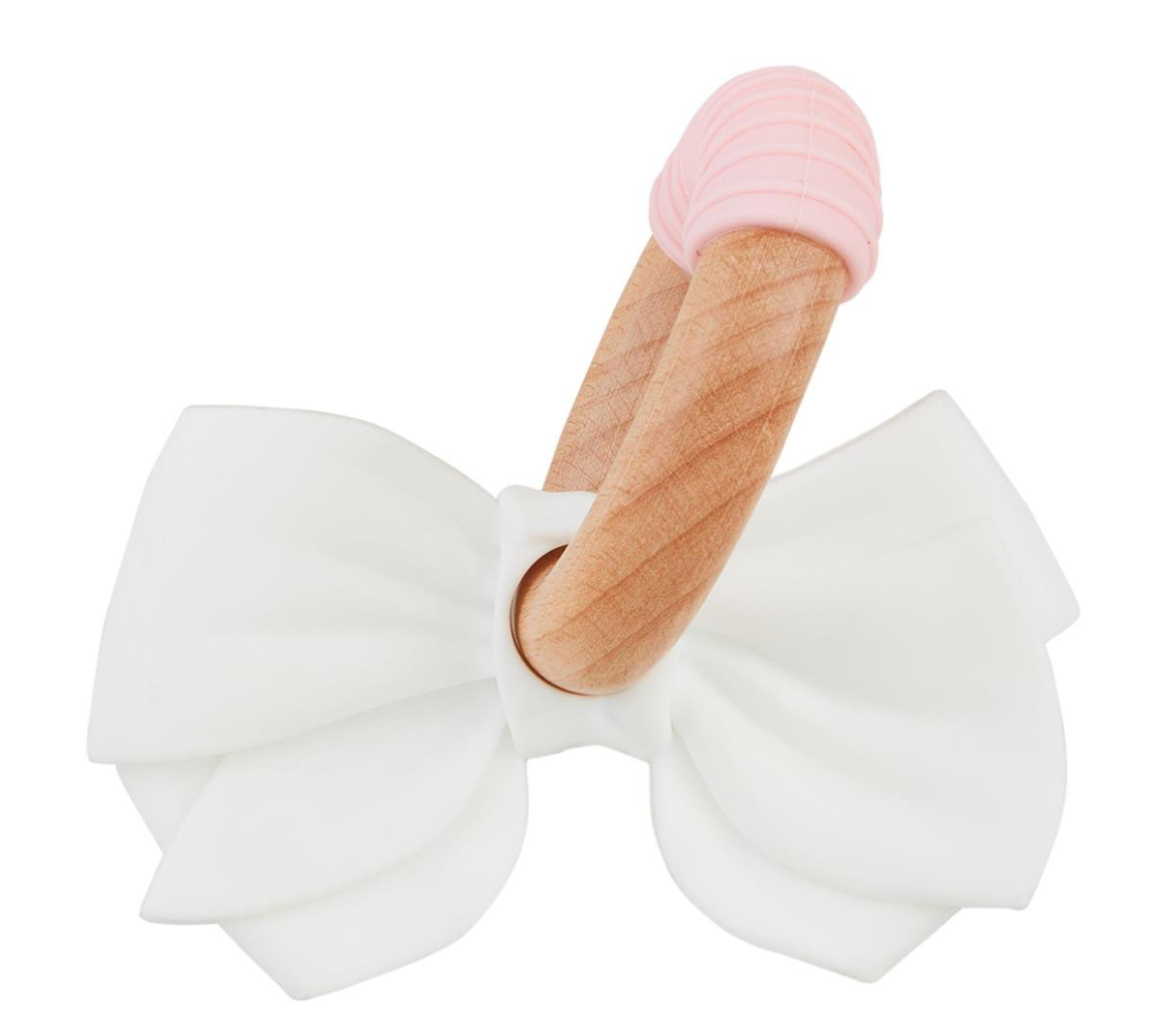Silicone Bow Ring Teether