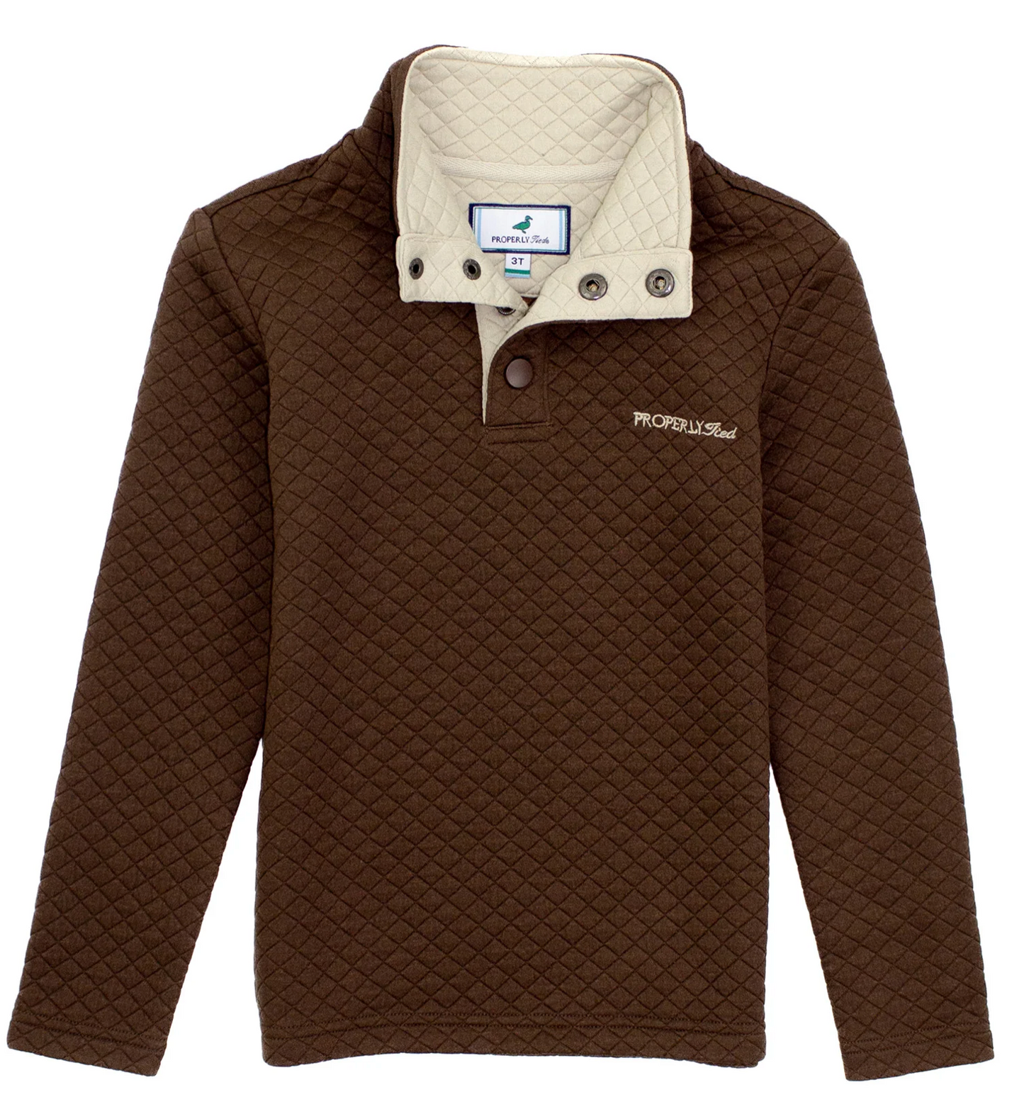 Boy's Club Pullover - Brown
