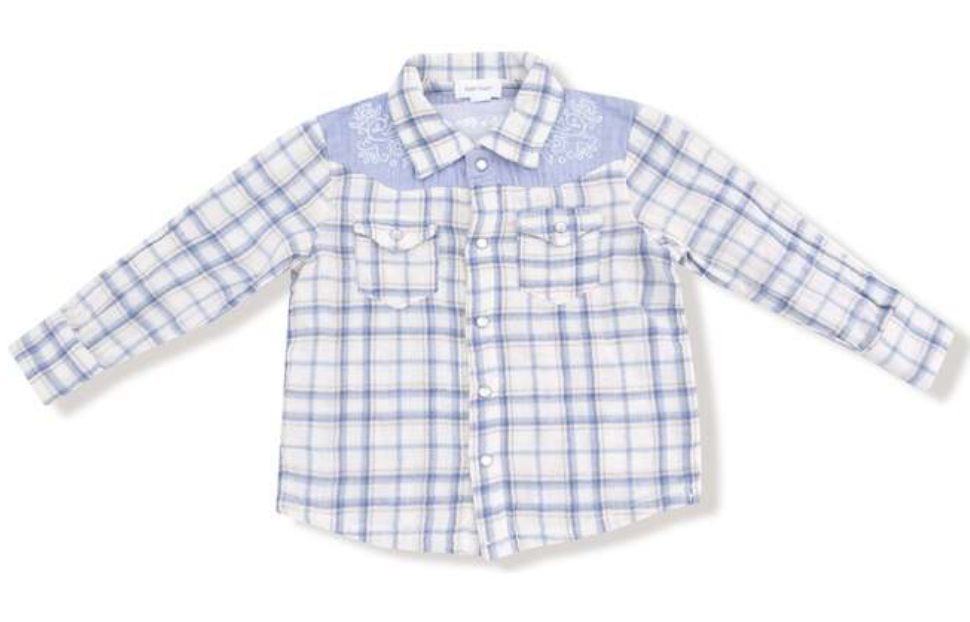 Long Sleeve Western Pearl Snap Shirt