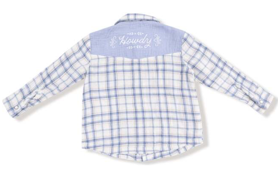 Long Sleeve Western Pearl Snap Shirt