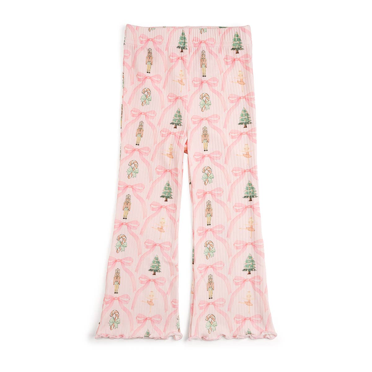 Nutcracker Trellis Christmas Flare Legging - Kids Clothing