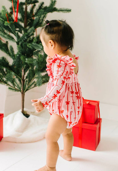 Leah Romper in Dainty Bows