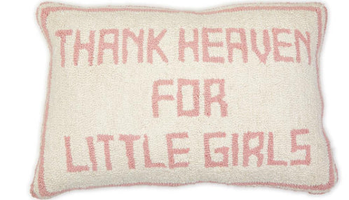 Thank Heaven Embroidered Decor Pillow