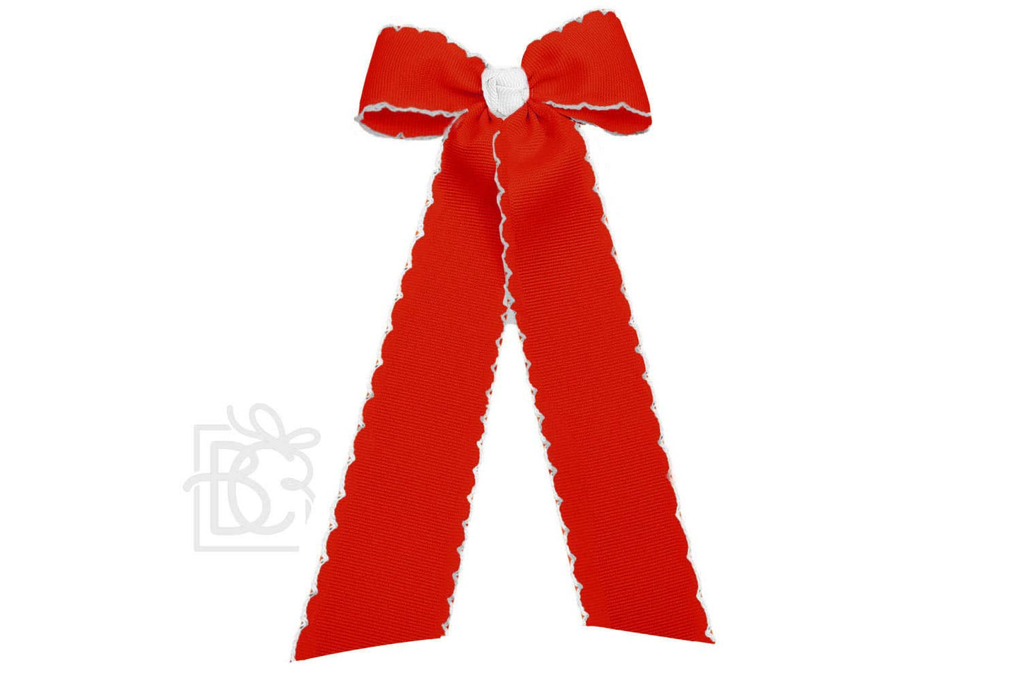 Moonstitch Two Tone Flat Bow Streamer (Red & White)