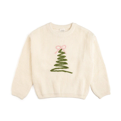 Coquette Christmas Tree Knit Sweater