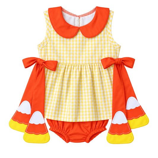 Candy Corn Bloomer Set