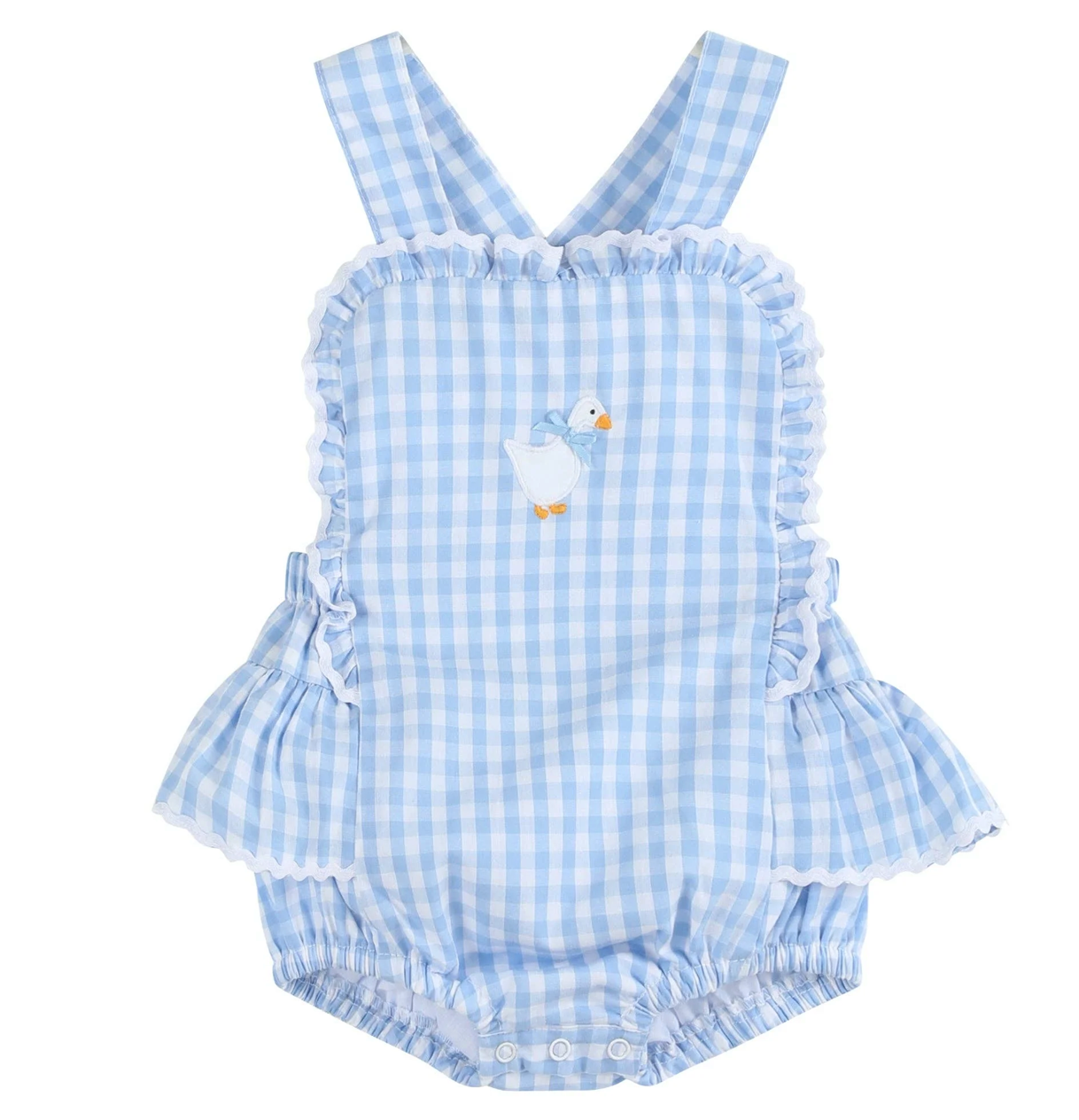 Blue Gingham Goose Bubble