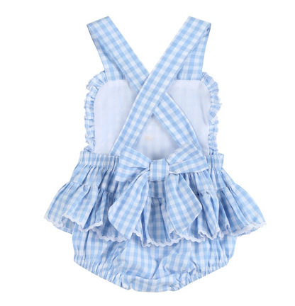 Blue Gingham Goose Bubble