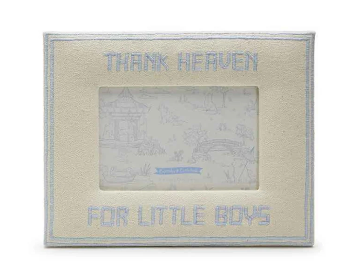 “Thank Heaven for Little Girls/Boys” Embroidered Frame