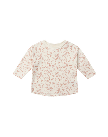 Long Sleeve Tee with French Garden Print