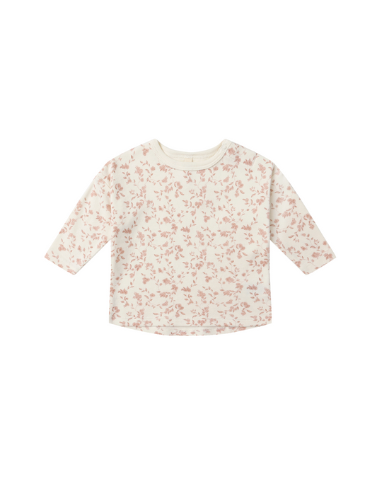 Long Sleeve Tee with French Garden Print