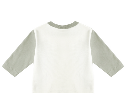 Long Sleeve Raglan Tee- Fern