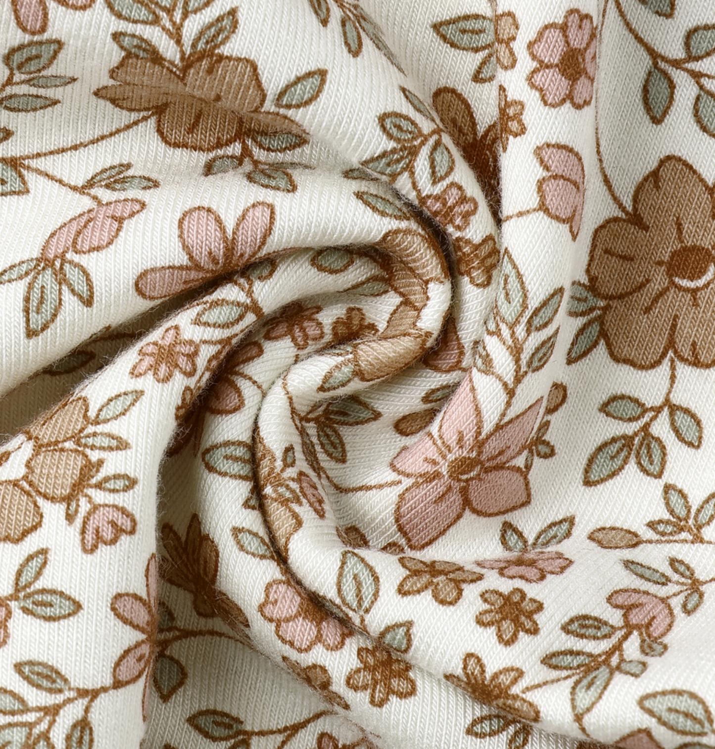 Bamboo Zip Footie - Bloom