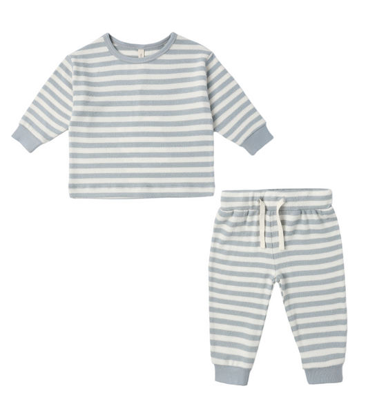 Blue Stripe Cozy Set