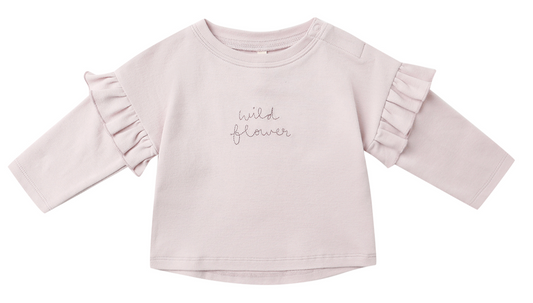 Ruffle Long Sleeve Tee - Wildflower