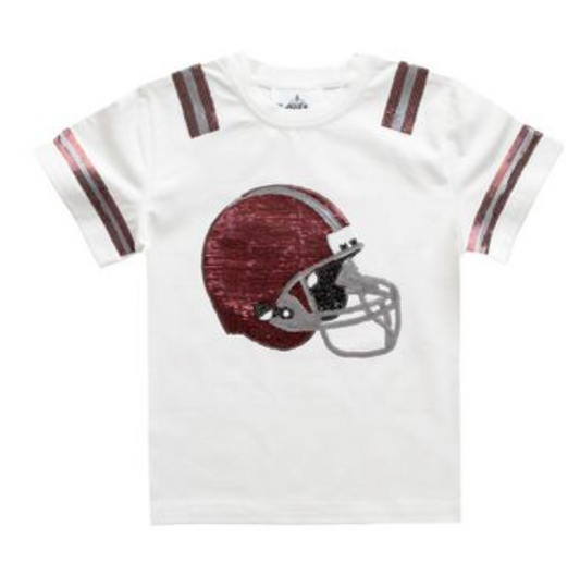 Maroon and Silver Helmet Shirt