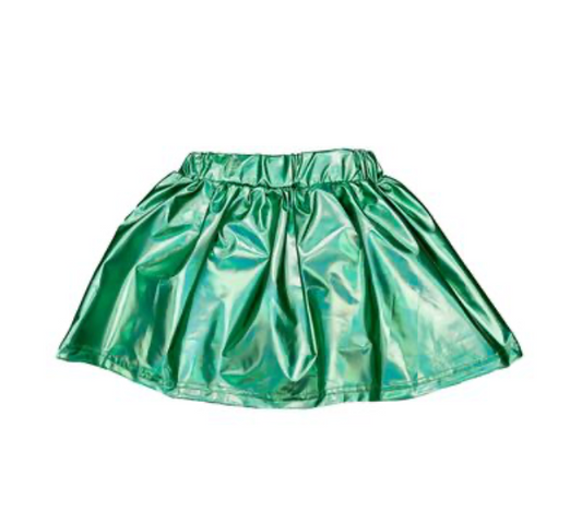 Nutcracker Green Metallic Skort