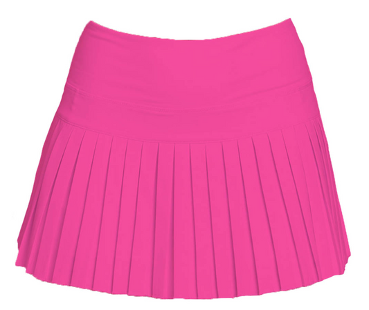 Mini Pleated Skort Neon Pink