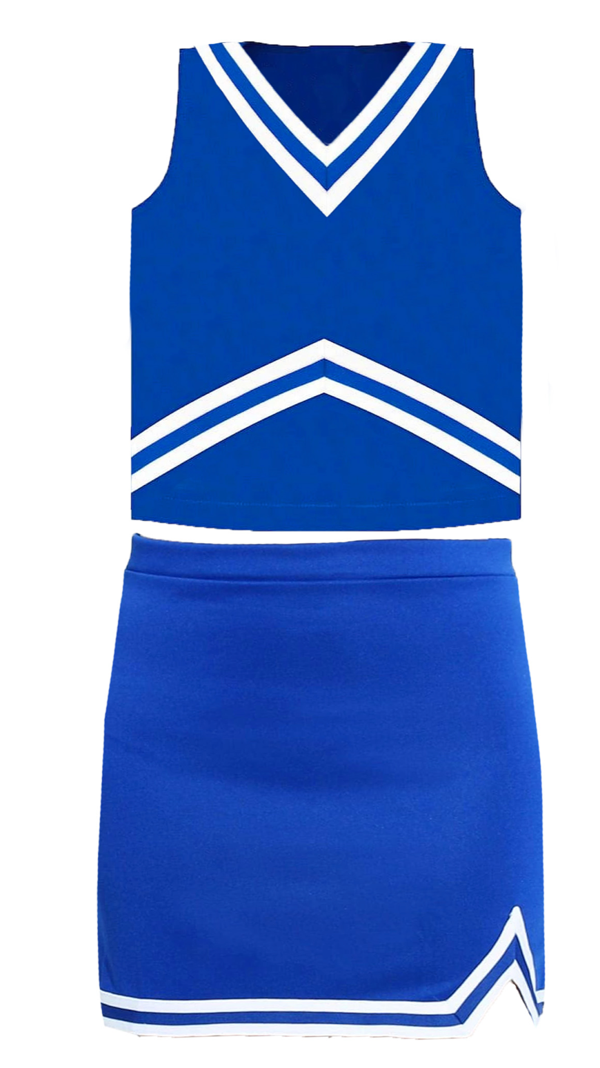 Royal Blue Shimmer Cheer Suit