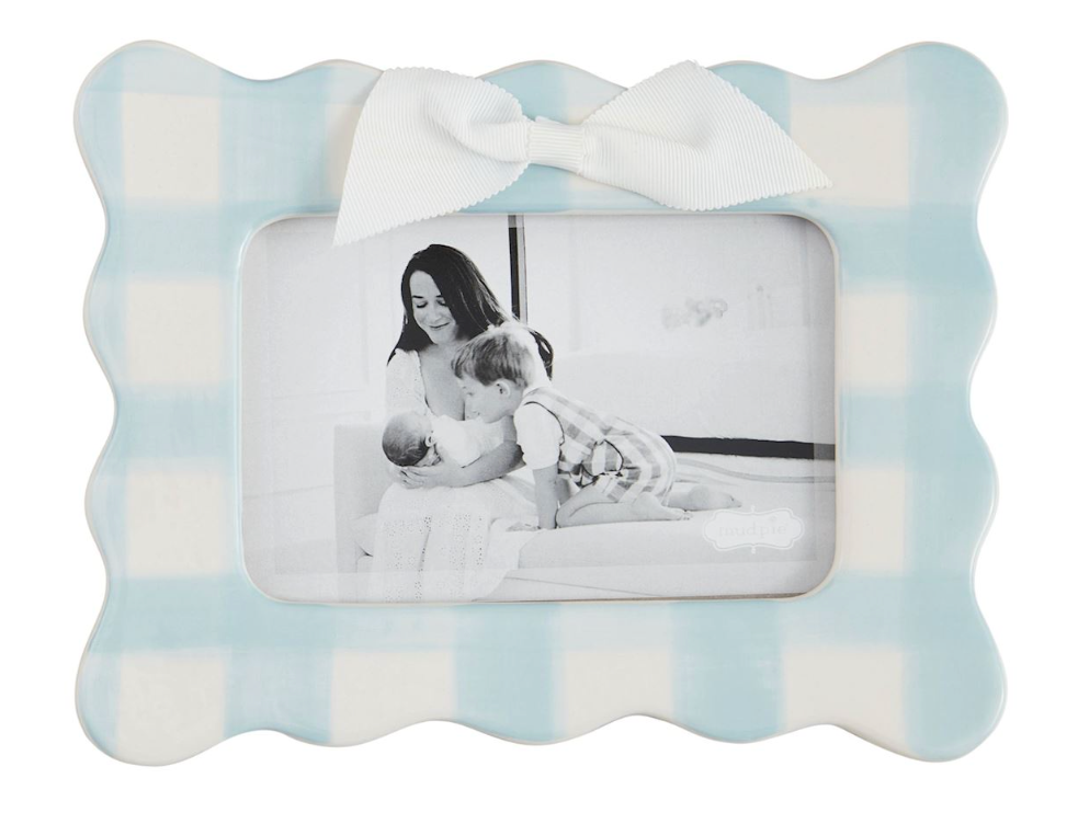 Horizontal Picture Frame with Bow