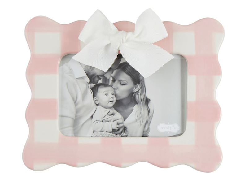 Horizontal Picture Frame with Bow