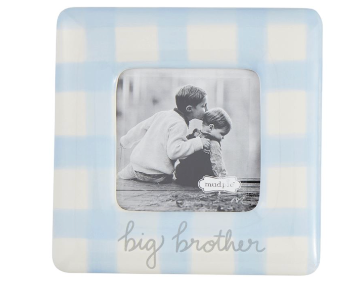 Gingham Picture Frame - Big Brother/Big Sister