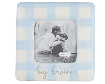 Gingham Picture Frame - Big Brother/Big Sister