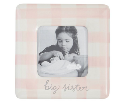 Gingham Picture Frame - Big Brother/Big Sister