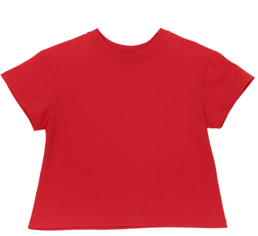 Red Boxy Tee
