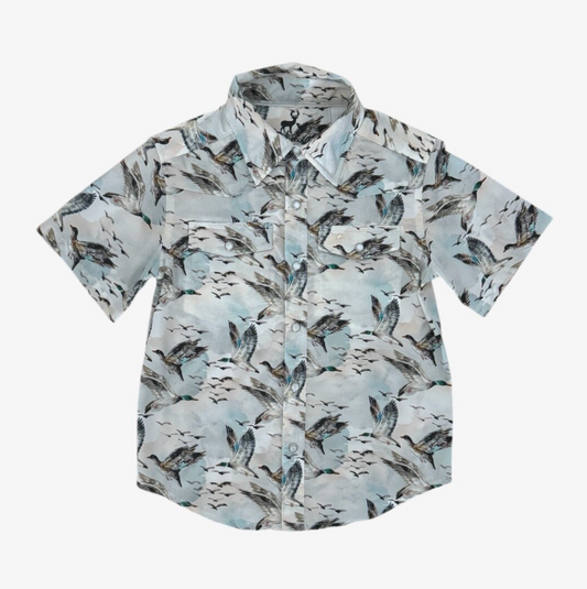 Performance Pearl Snap | Mallard Sky