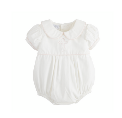 Pink Cross Poplin Bubble