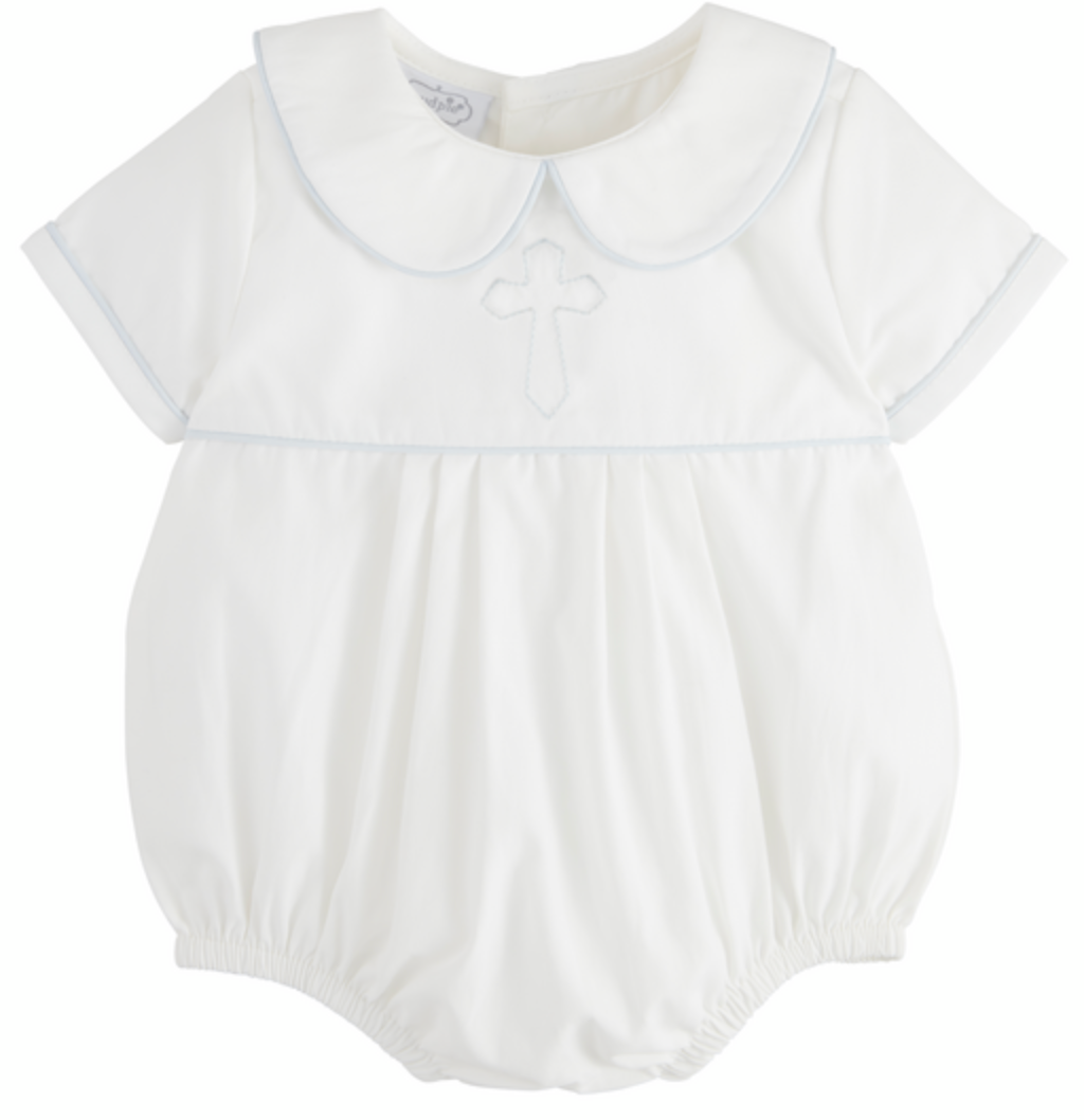 Blue Cross Poplin Bubble
