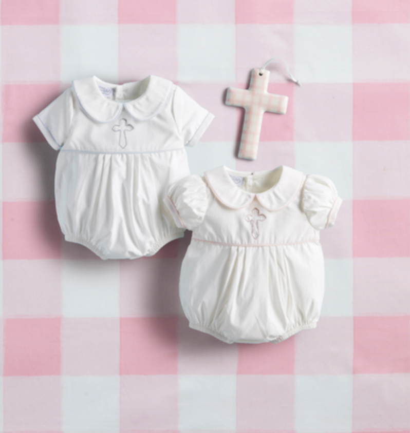 Blue Cross Poplin Bubble