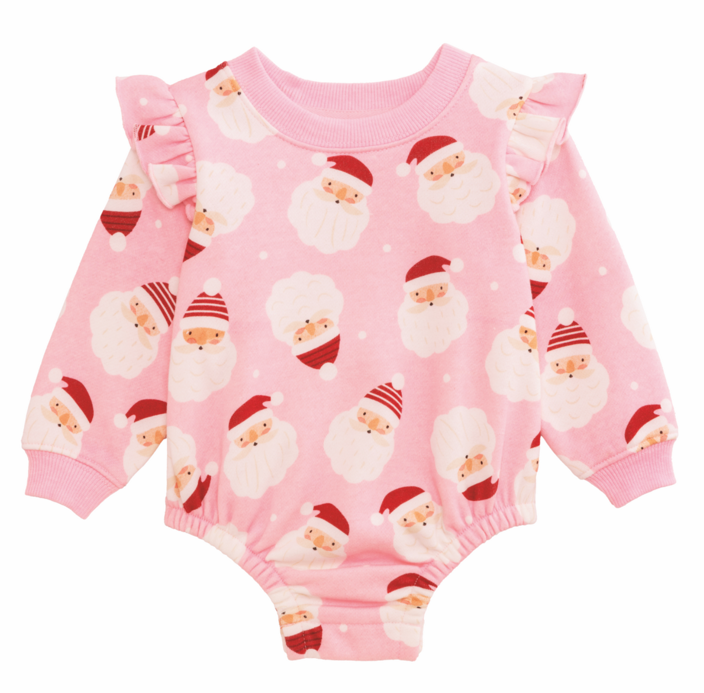 Pink Santa Sweatshirt Bubble