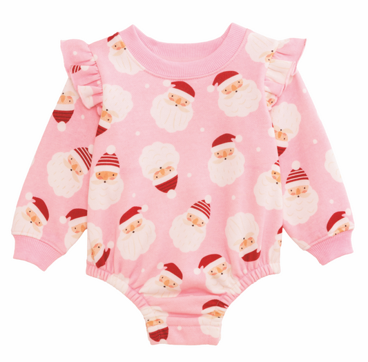 Pink Santa Sweatshirt Bubble