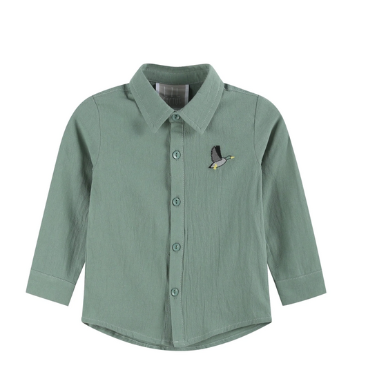 Sage Mallard Boys Dress Shirt