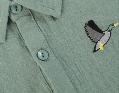 Sage Mallard Boys Dress Shirt