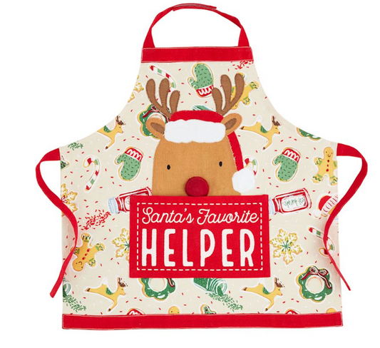 Santa's Favorite Helper Reindeer Apron