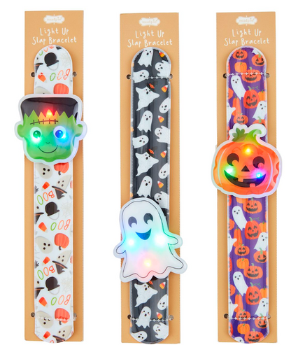 Halloween Light Up Slap Bracelets