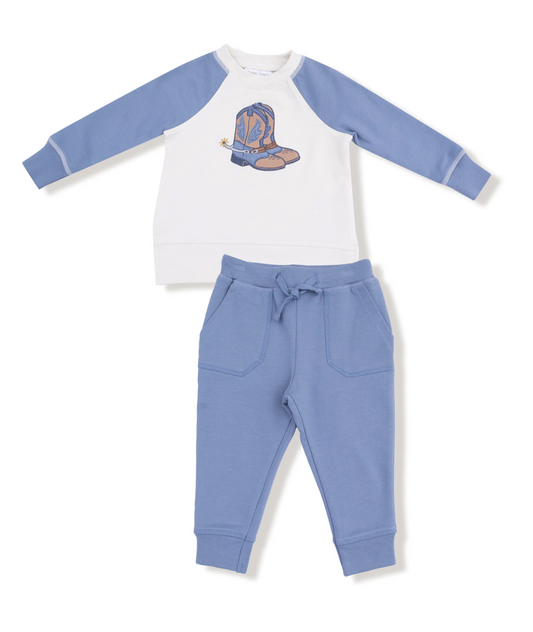 Raglan Sweatshirt and Jogger French Terry Set